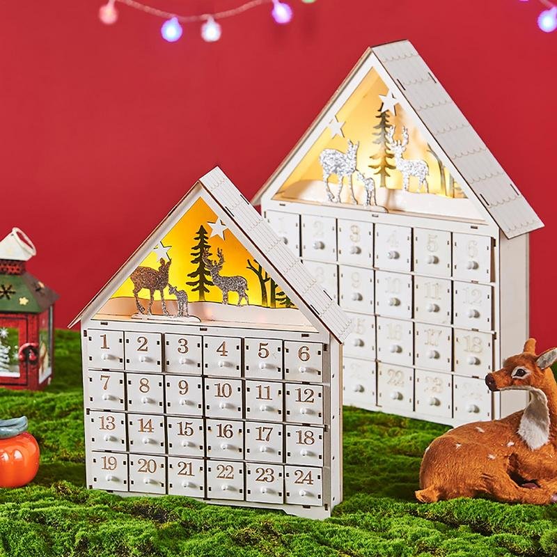 2024-Christmas-Wooden-Advent-Calendar-Countdown-Decoration-24-Drawers ...